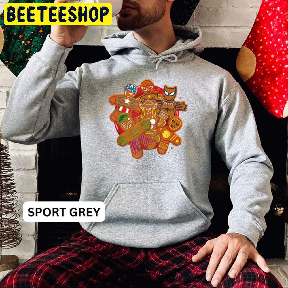 Gingerbread Avenger Cookie Plate Holiday Trending Unisex Hoodie Gingerbread Avenger Cookie Plate Holiday Trending Unisex Hoodie