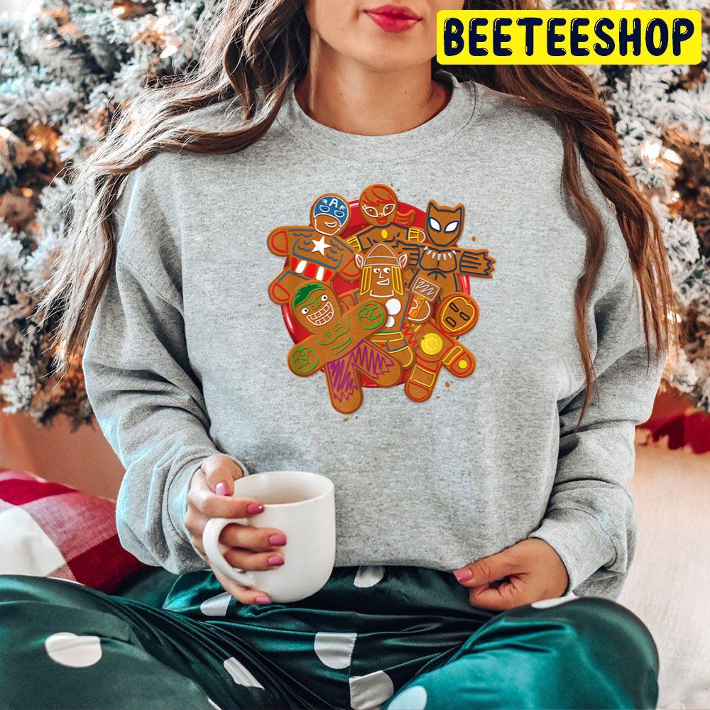 Gingerbread Avenger Cookie Plate Holiday Trending Unisex Hoodie Gingerbread Avenger Cookie Plate Holiday Trending Unisex Hoodie