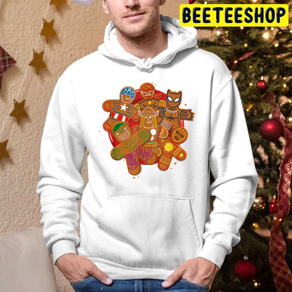 Gingerbread Avenger Cookie Plate Holiday Trending Unisex Hoodie Gingerbread Avenger Cookie Plate Holiday Trending Unisex Hoodie