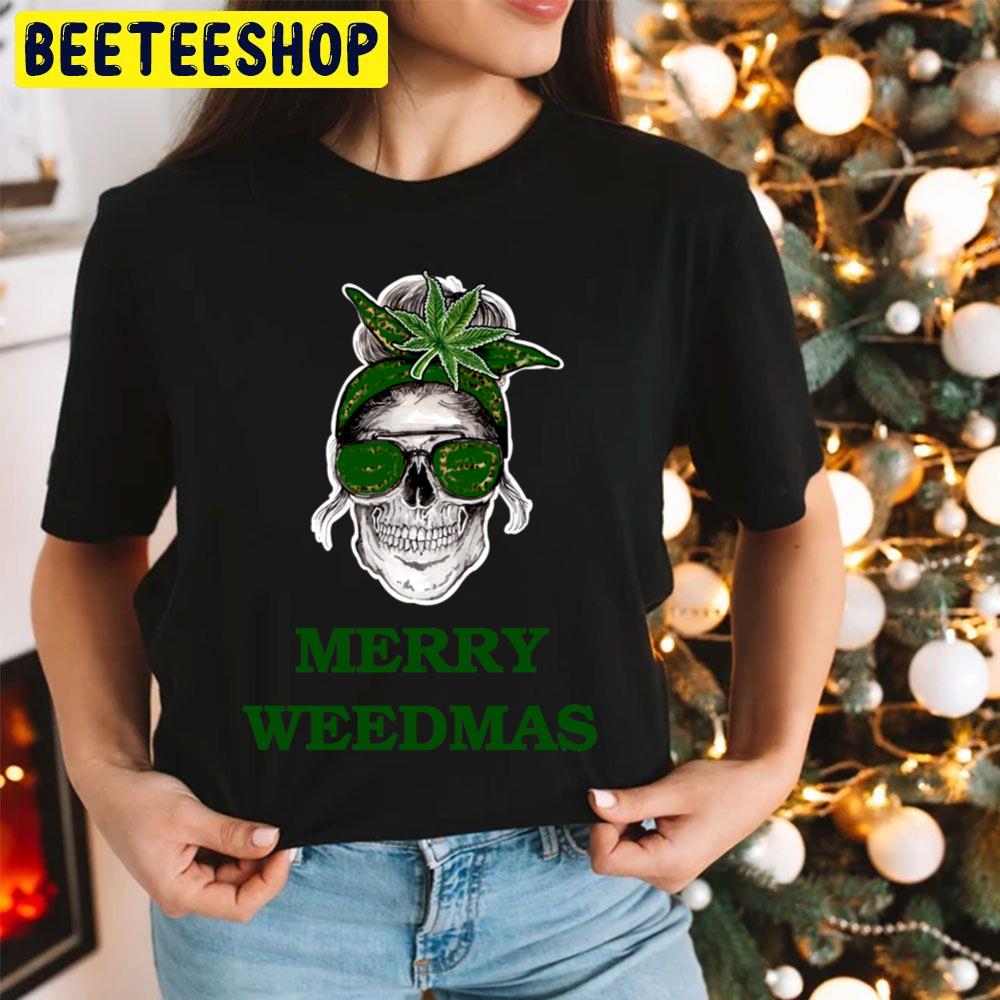 Girl Skull Merry Weedmas Christmas Trending Unisex Hoodie Girl Skull Merry Weedmas Christmas Trending Unisex Hoodie