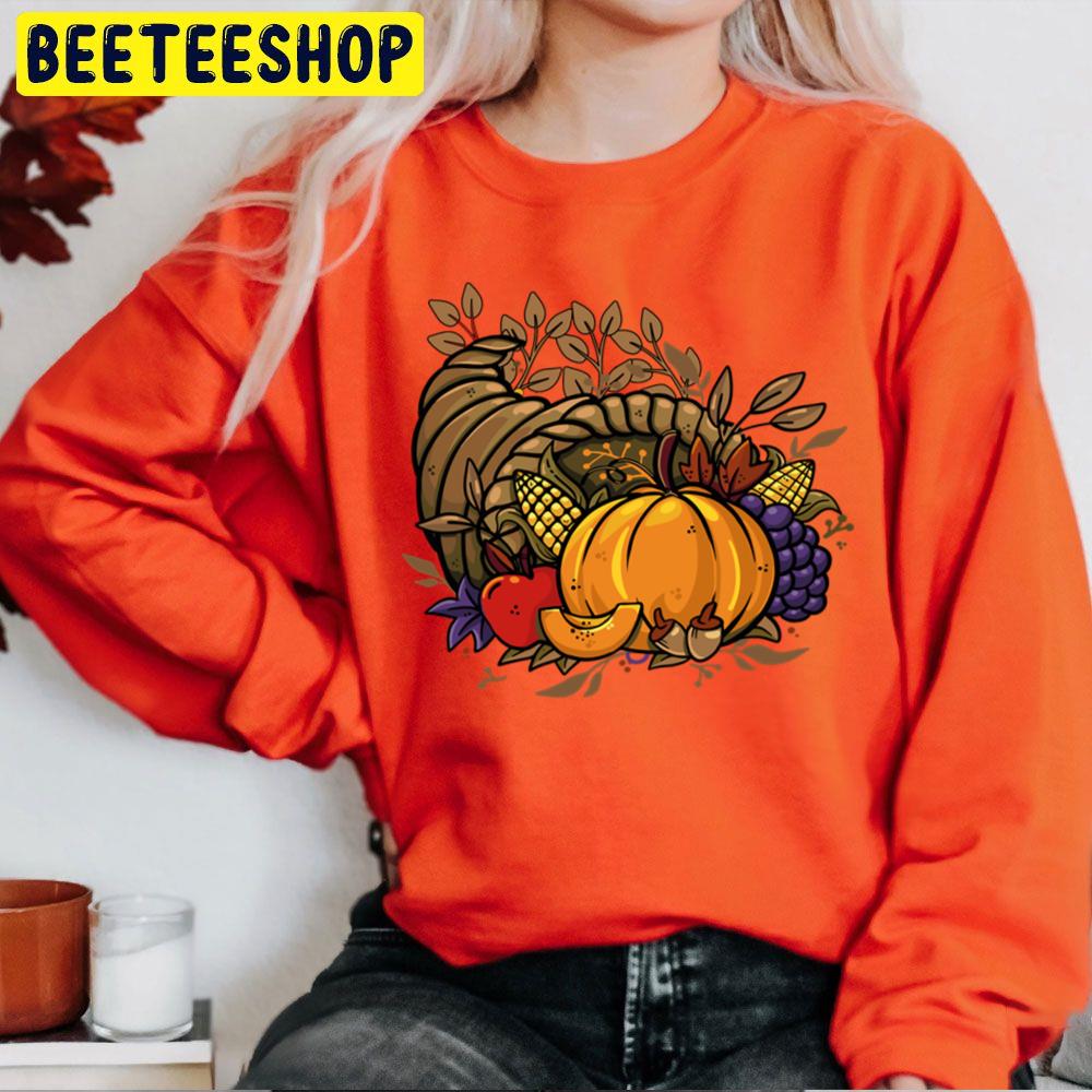 Give Thanks Cornucopia Thanksgiving Dinner Trending Unisex Sweatshirt Give Thanks Cornucopia Thanksgiving Dinner Trending Unisex Sweatshirt