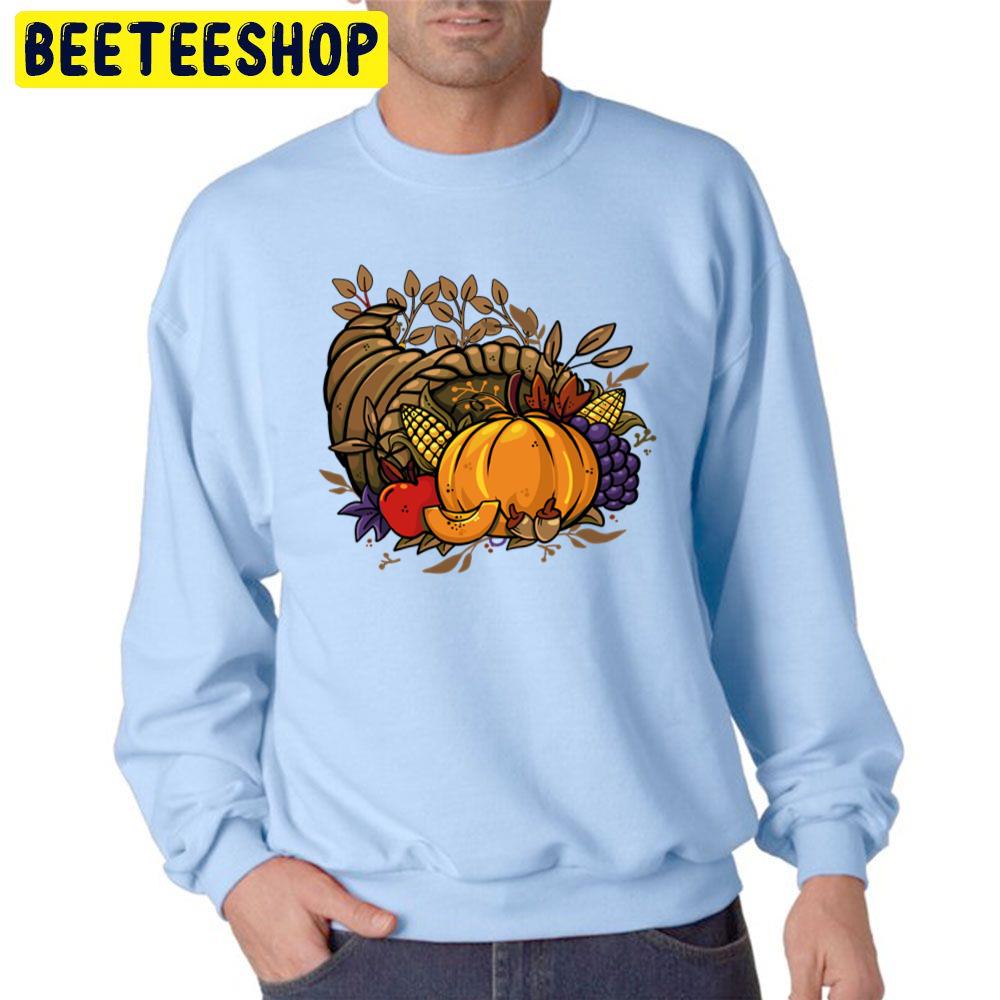 Give Thanks Cornucopia Thanksgiving Dinner Trending Unisex Sweatshirt Give Thanks Cornucopia Thanksgiving Dinner Trending Unisex Sweatshirt