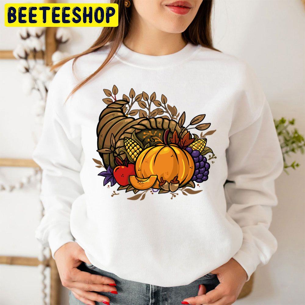 Give Thanks Cornucopia Thanksgiving Dinner Trending Unisex Sweatshirt Give Thanks Cornucopia Thanksgiving Dinner Trending Unisex Sweatshirt
