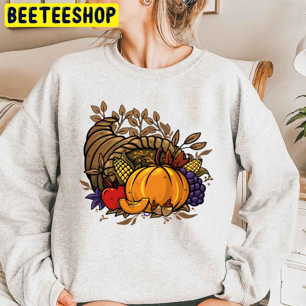 Give Thanks Cornucopia Thanksgiving Dinner Trending Unisex Sweatshirt Give Thanks Cornucopia Thanksgiving Dinner Trending Unisex Sweatshirt