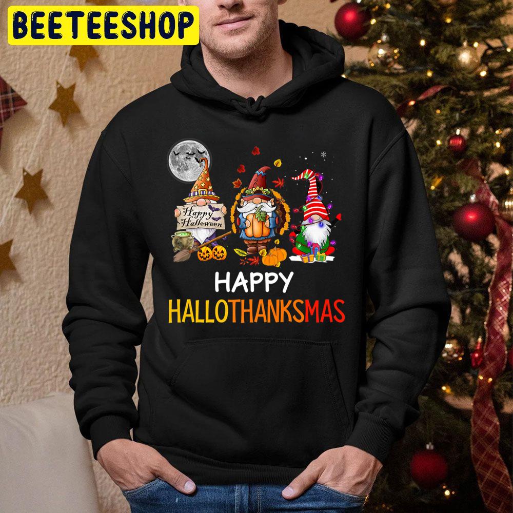 Gnomes Lover Happy Hallothanksmas Trending Unisex Hoodie Gnomes Lover Happy Hallothanksmas Trending Unisex Hoodie