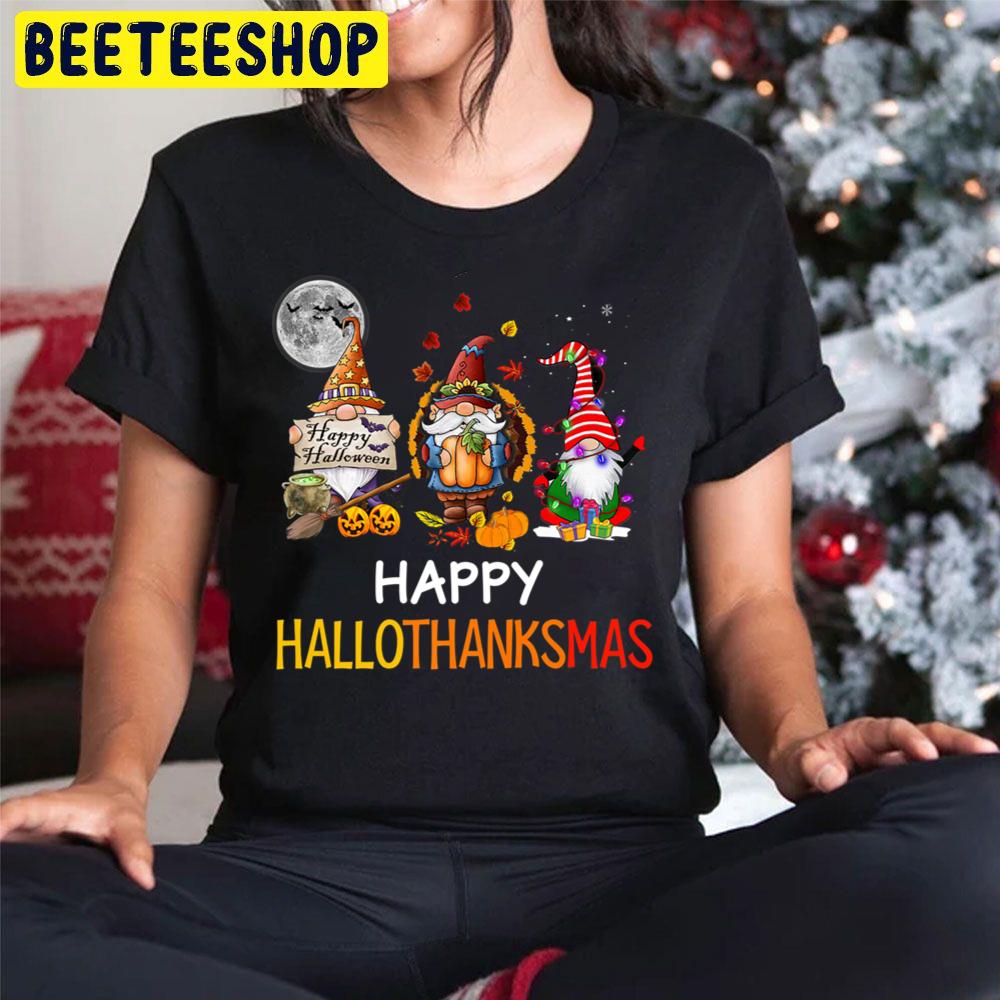 Gnomes Lover Happy Hallothanksmas Trending Unisex Hoodie Gnomes Lover Happy Hallothanksmas Trending Unisex Hoodie