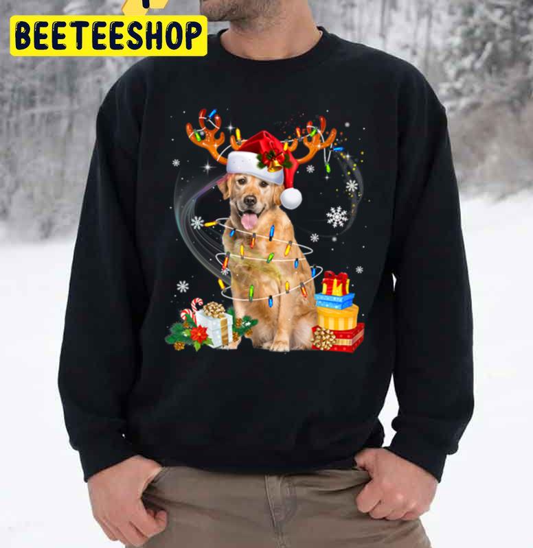 Golden Retriever Reindeer Christmas Funny Dog Xmas Trending Unisex Sweatshirt Golden Retriever Reindeer Christmas Funny Dog Xmas Trending Unisex Sweatshirt