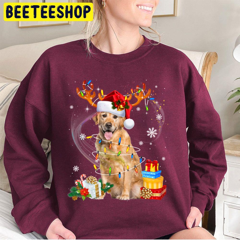 Golden Retriever Reindeer Christmas Funny Dog Xmas Trending Unisex Sweatshirt Golden Retriever Reindeer Christmas Funny Dog Xmas Trending Unisex Sweatshirt