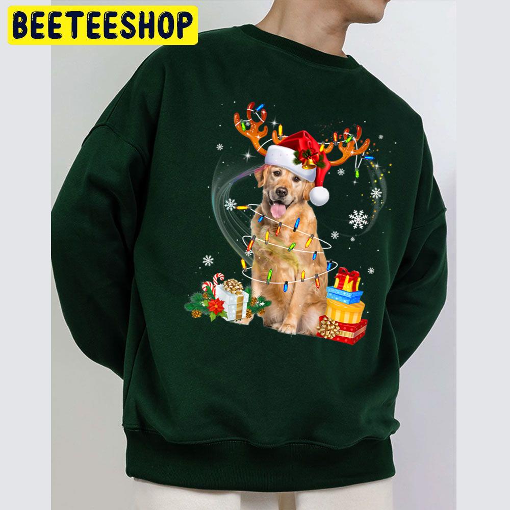 Golden Retriever Reindeer Christmas Funny Dog Xmas Trending Unisex Sweatshirt Golden Retriever Reindeer Christmas Funny Dog Xmas Trending Unisex Sweatshirt