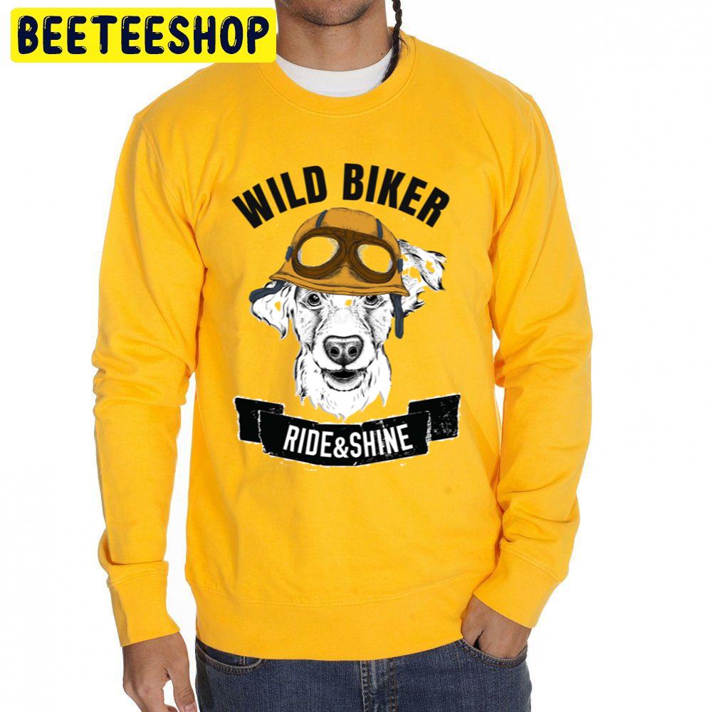 Golden Retriever Wild Biker Ride And Shine Trending Unisex Sweatshirt Golden Retriever Wild Biker Ride And Shine Trending Unisex Sweatshirt