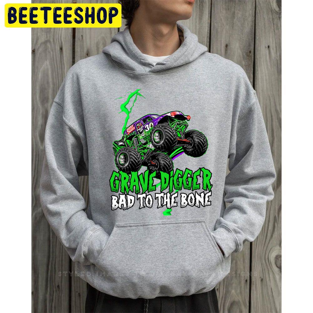 Grave Digger Bad To The Bone Monster Jam Grave Digger Monster Truck Fanart Trending Unisex Hoodie Grave Digger Bad To The Bone Monster Jam Grave Digger Monster Truck Fanart Trending Unisex Hoodie