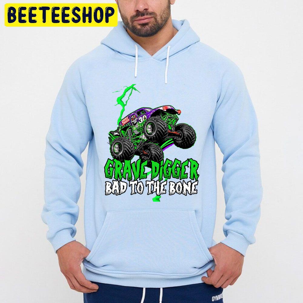 Grave Digger Bad To The Bone Monster Jam Grave Digger Monster Truck Fanart Trending Unisex Hoodie Grave Digger Bad To The Bone Monster Jam Grave Digger Monster Truck Fanart Trending Unisex Hoodie