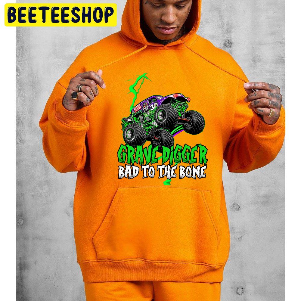 Grave Digger Bad To The Bone Monster Jam Grave Digger Monster Truck Fanart Trending Unisex Hoodie Grave Digger Bad To The Bone Monster Jam Grave Digger Monster Truck Fanart Trending Unisex Hoodie