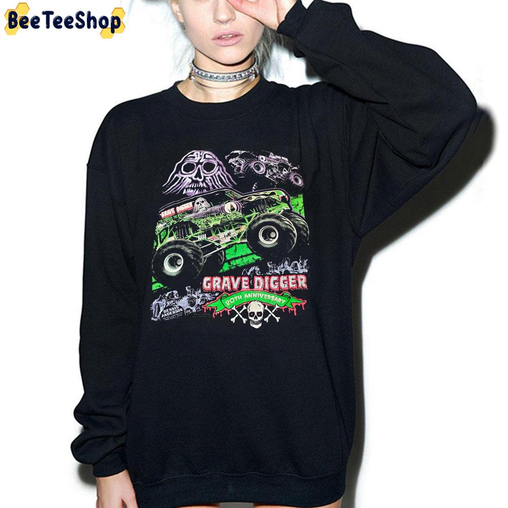 Grave Digger Monster Truck 20 Anniversary Trending Unisex Sweatshirt Grave Digger Monster Truck 20 Anniversary Trending Unisex Sweatshirt