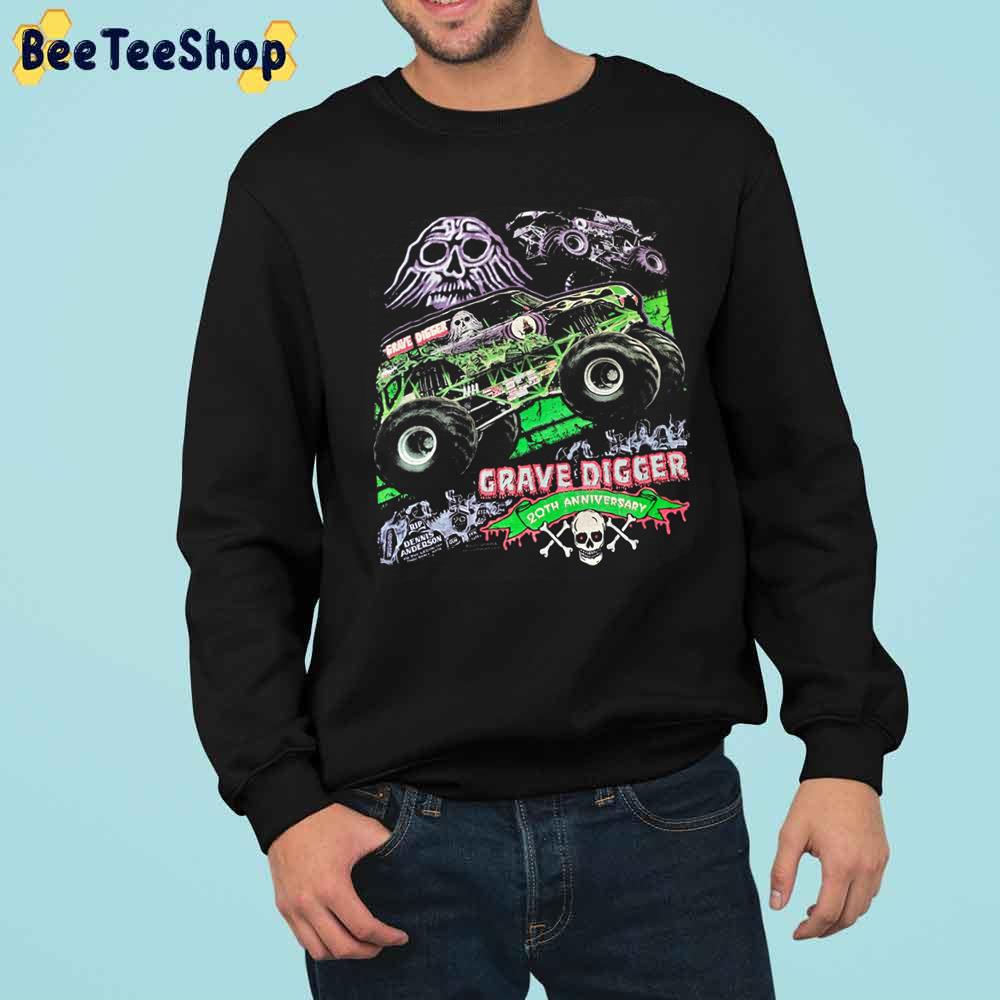 Grave Digger Monster Truck 20 Anniversary Trending Unisex Sweatshirt Grave Digger Monster Truck 20 Anniversary Trending Unisex Sweatshirt