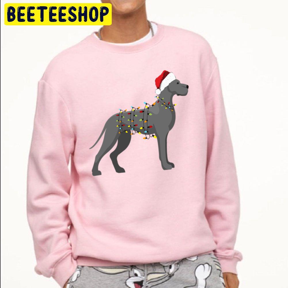 Great Dane Holiday Christmas Light Trending Unisex Sweatshirt Great Dane Holiday Christmas Light Trending Unisex Sweatshirt