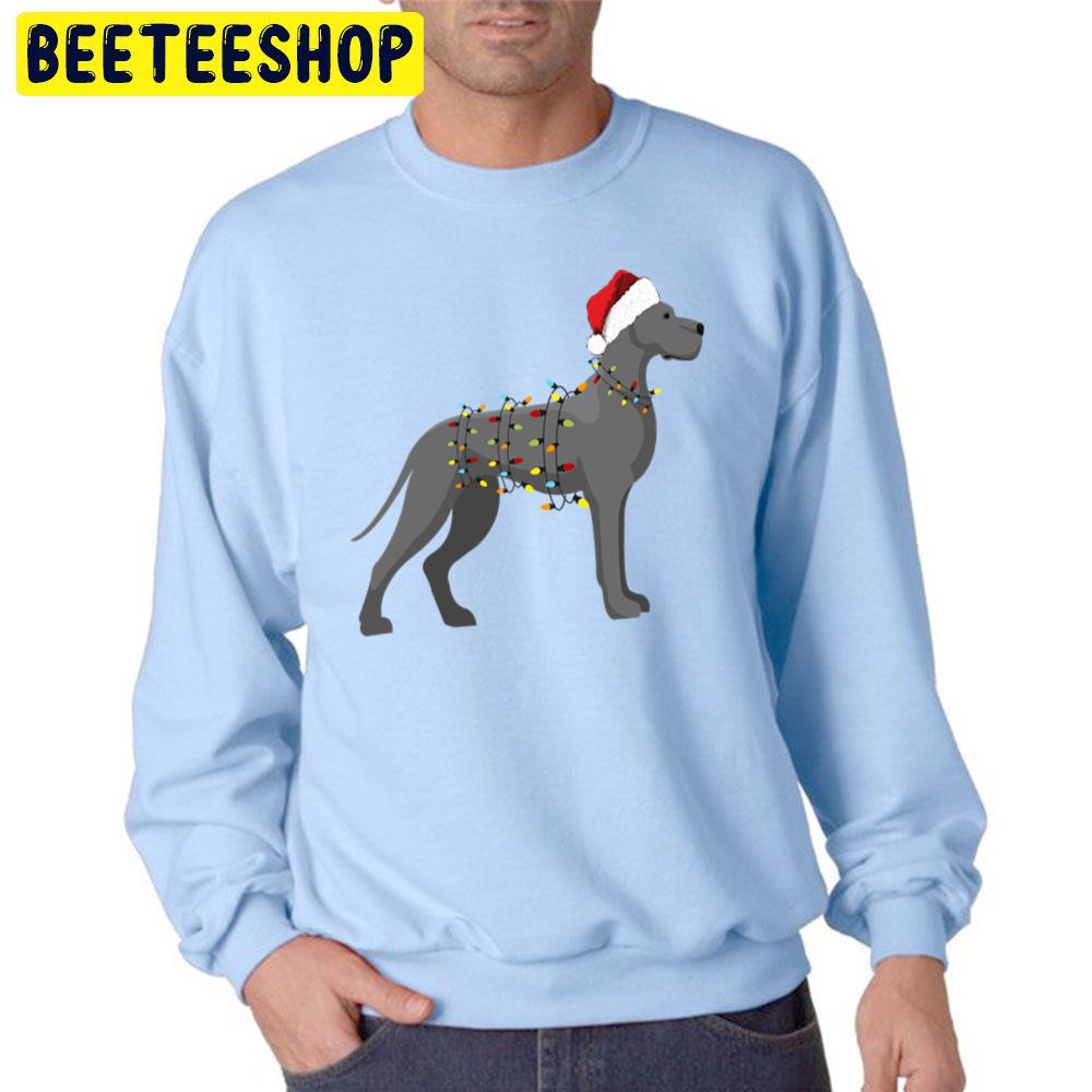 Great Dane Holiday Christmas Light Trending Unisex Sweatshirt Great Dane Holiday Christmas Light Trending Unisex Sweatshirt
