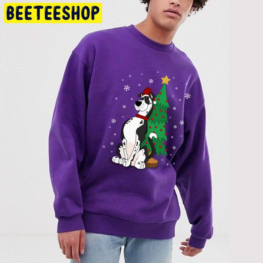 Great Dane Wear Santa Hat Christmas Trending Unisex Sweatshirt Great Dane Wear Santa Hat Christmas Trending Unisex Sweatshirt