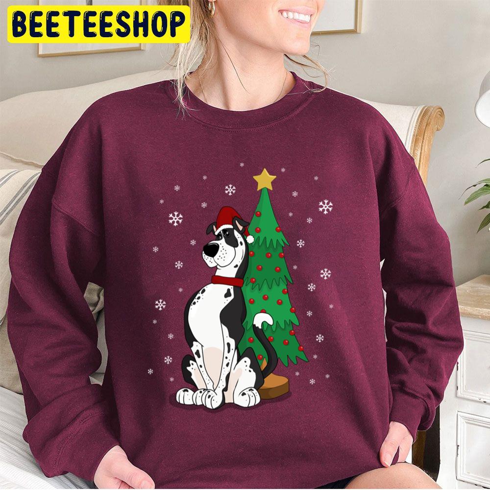 Great Dane Wear Santa Hat Christmas Trending Unisex Sweatshirt Great Dane Wear Santa Hat Christmas Trending Unisex Sweatshirt