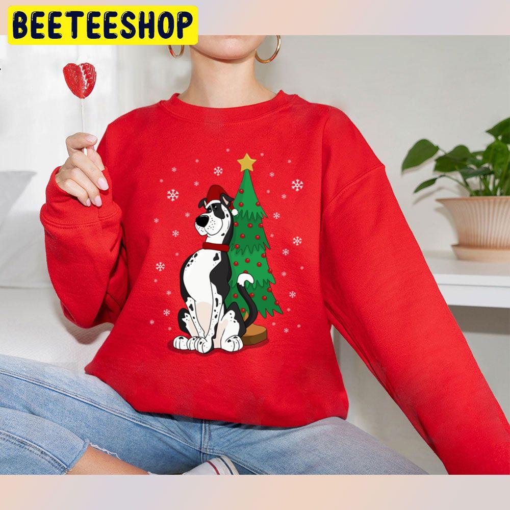 Great Dane Wear Santa Hat Christmas Trending Unisex Sweatshirt Great Dane Wear Santa Hat Christmas Trending Unisex Sweatshirt