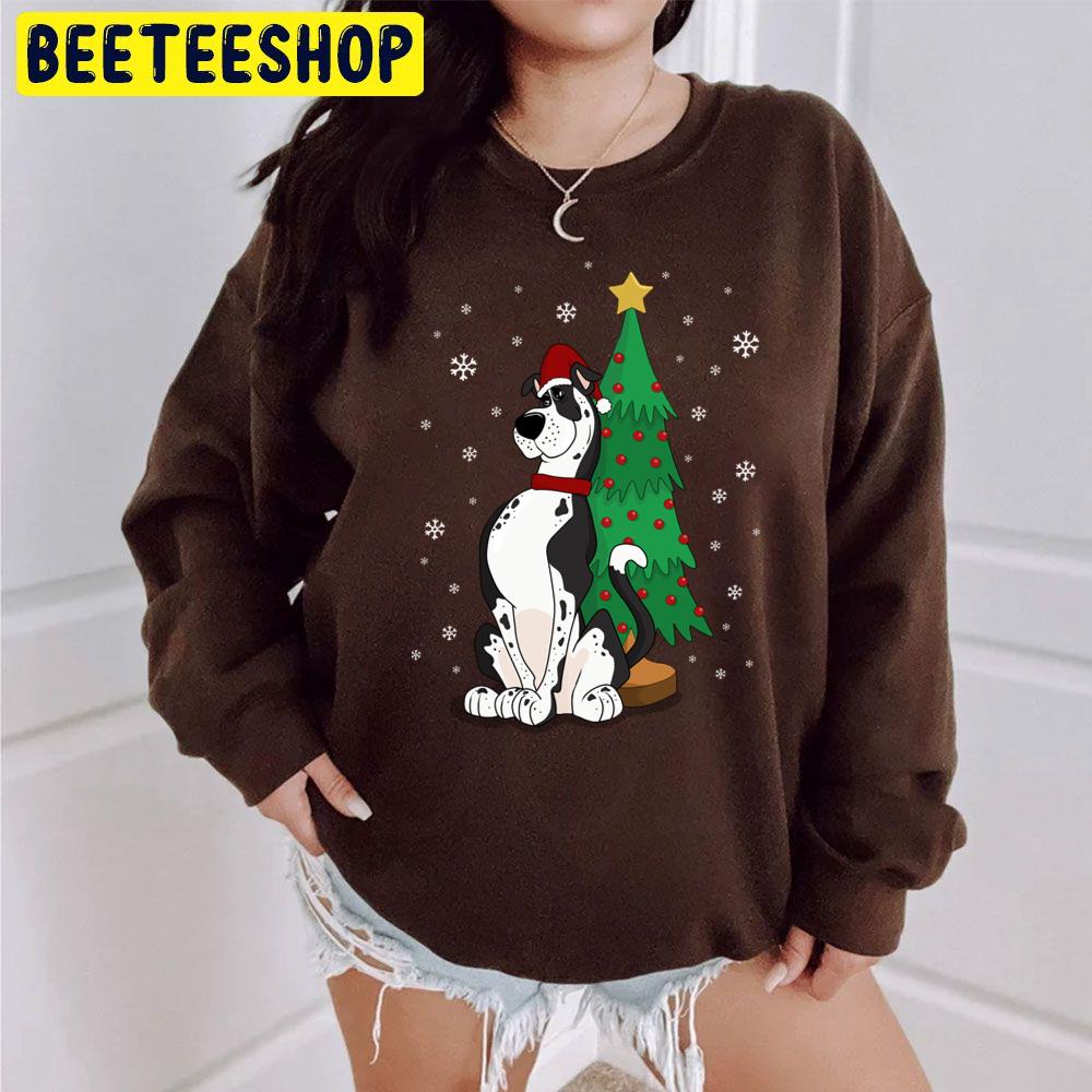 Great Dane Wear Santa Hat Christmas Trending Unisex Sweatshirt Great Dane Wear Santa Hat Christmas Trending Unisex Sweatshirt