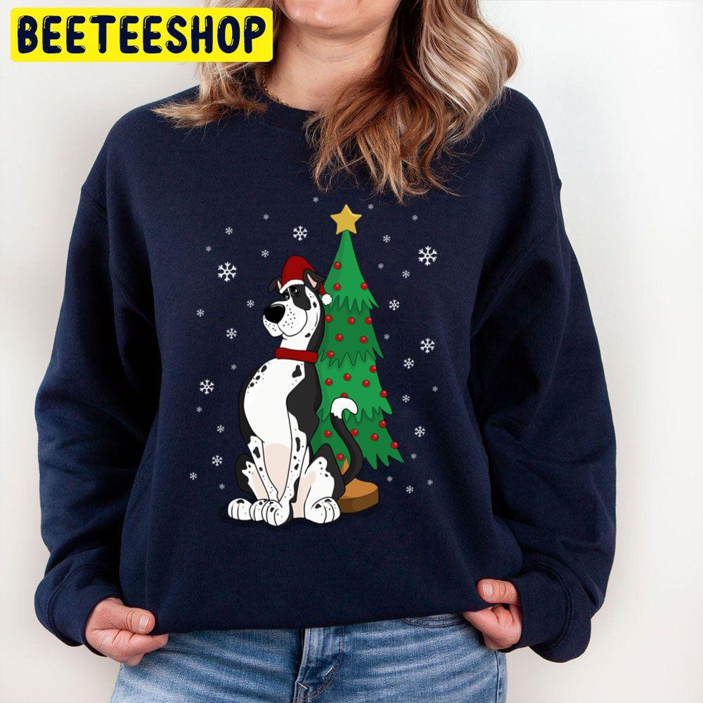 Great Dane Wear Santa Hat Christmas Trending Unisex Sweatshirt Great Dane Wear Santa Hat Christmas Trending Unisex Sweatshirt