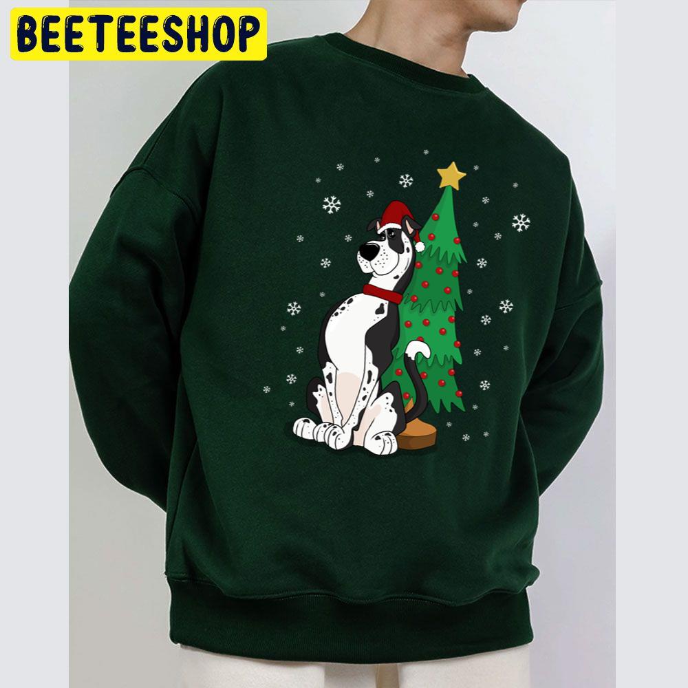 Great Dane Wear Santa Hat Christmas Trending Unisex Sweatshirt Great Dane Wear Santa Hat Christmas Trending Unisex Sweatshirt