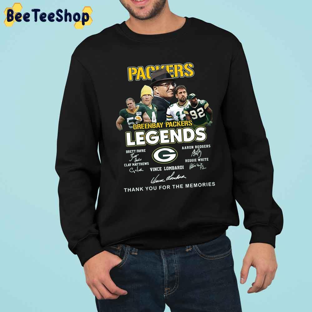 Greeenbay Packers Legends Vince Lombardi Thank You For The Memories Trending Unisex Shirt Greeenbay Packers Legends Vince Lombardi Thank You For The Memories Trending Unisex Shirt