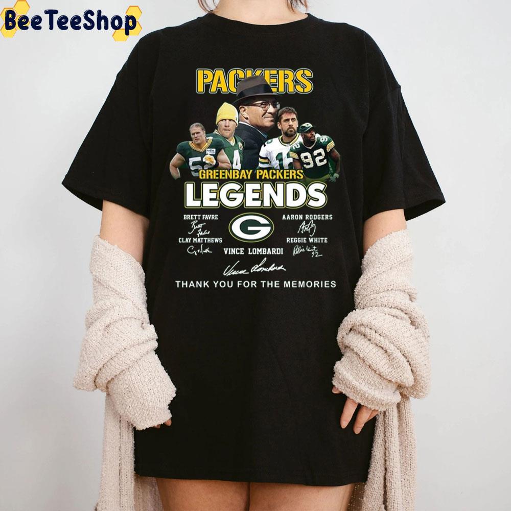 Greeenbay Packers Legends Vince Lombardi Thank You For The Memories Trending Unisex Shirt Greeenbay Packers Legends Vince Lombardi Thank You For The Memories Trending Unisex Shirt