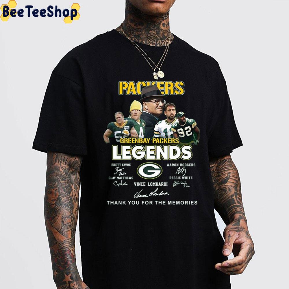 Greeenbay Packers Legends Vince Lombardi Thank You For The Memories Trending Unisex Shirt Greeenbay Packers Legends Vince Lombardi Thank You For The Memories Trending Unisex Shirt