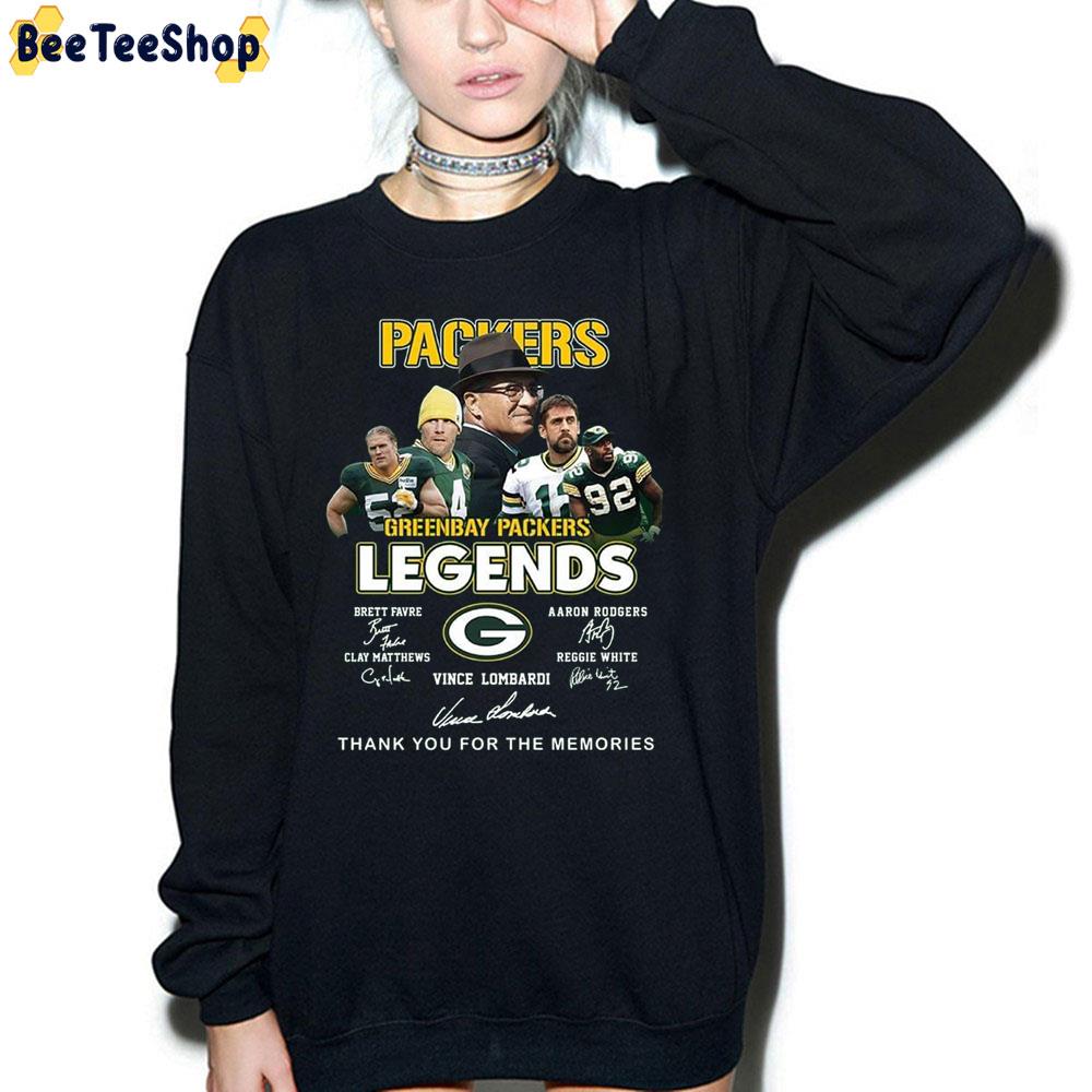 Greeenbay Packers Legends Vince Lombardi Thank You For The Memories Trending Unisex Shirt Greeenbay Packers Legends Vince Lombardi Thank You For The Memories Trending Unisex Shirt