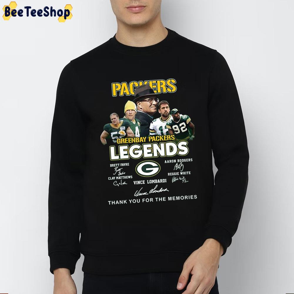 Greeenbay Packers Legends Vince Lombardi Thank You For The Memories Trending Unisex Shirt Greeenbay Packers Legends Vince Lombardi Thank You For The Memories Trending Unisex Shirt