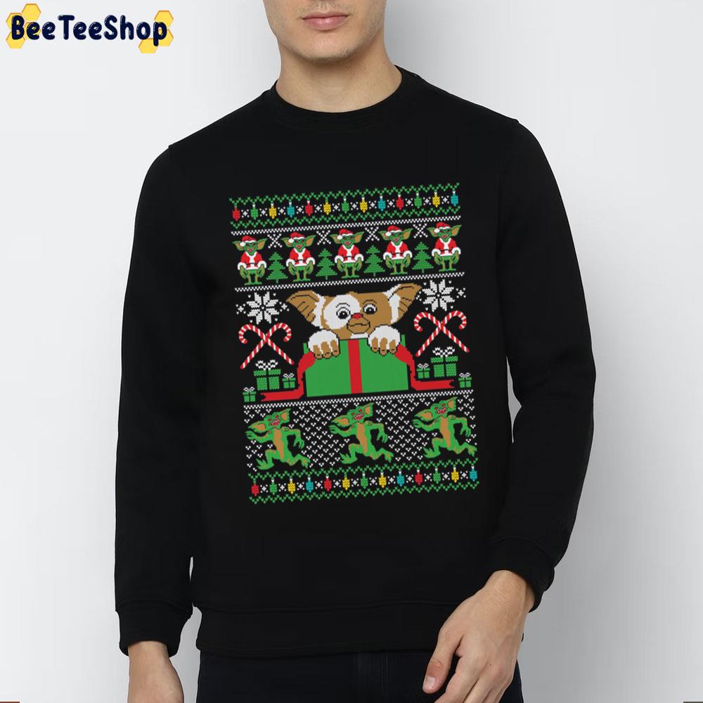 Gremlins Gizmo Knit Pattern Christmas Trending Unisex Sweatshirt Gremlins Gizmo Knit Pattern Christmas Trending Unisex Sweatshirt