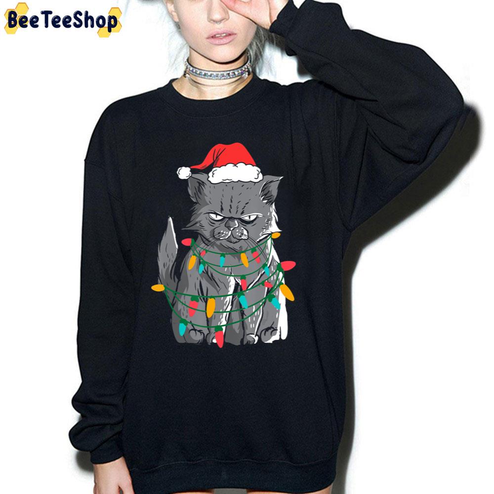 Grumpy Cat Christmas Light Trending Unisex Sweatshirt Grumpy Cat Christmas Light Trending Unisex Sweatshirt
