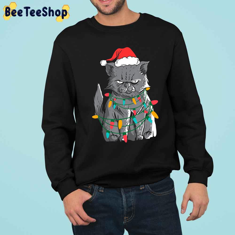 Grumpy Cat Christmas Light Trending Unisex Sweatshirt Grumpy Cat Christmas Light Trending Unisex Sweatshirt