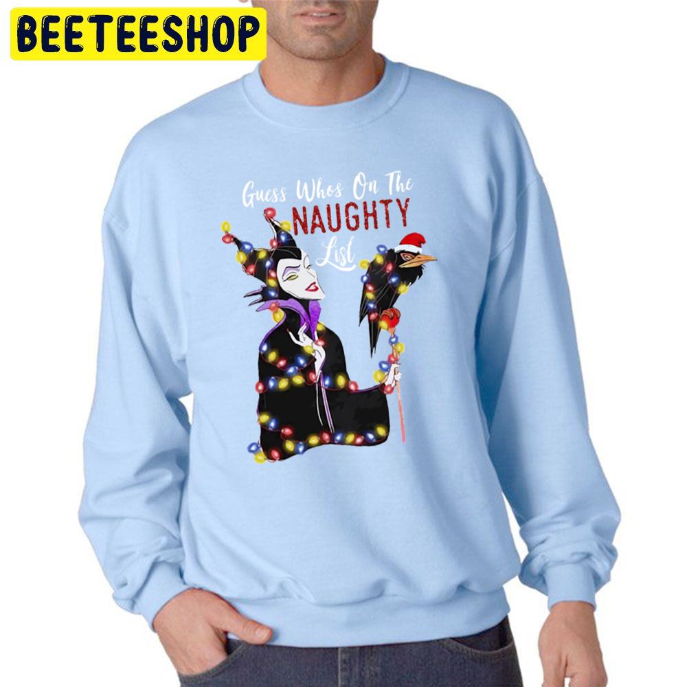 Guess Who 's On The Naughty List And Crow Christmas Trending Unisex Sweatshirt Guess Who 's On The Naughty List And Crow Christmas Trending Unisex Sweatshirt