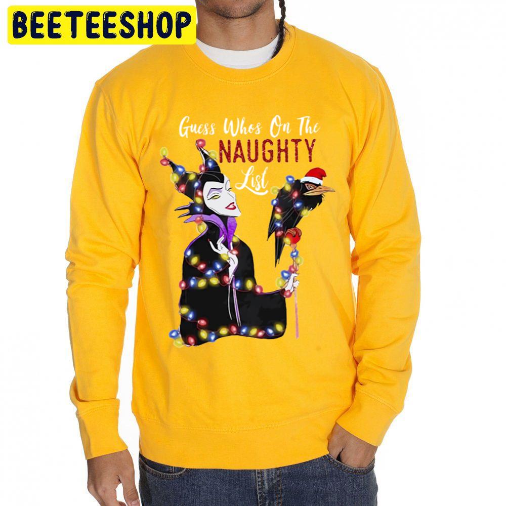 Guess Who 's On The Naughty List And Crow Christmas Trending Unisex Sweatshirt Guess Who 's On The Naughty List And Crow Christmas Trending Unisex Sweatshirt
