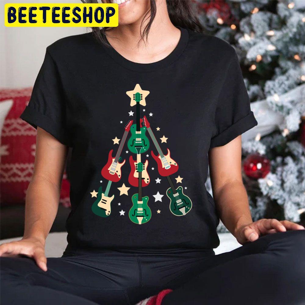 Guitar Christmas Tree Trending Unisex Hoodie Guitar Christmas Tree Trending Unisex Hoodie