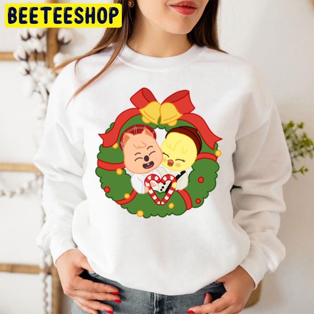 Han Quokka And Bbokari Stray Kids Skzoo Christmas Trending Unisex Sweatshirt Han Quokka And Bbokari Stray Kids Skzoo Christmas Trending Unisex Sweatshirt