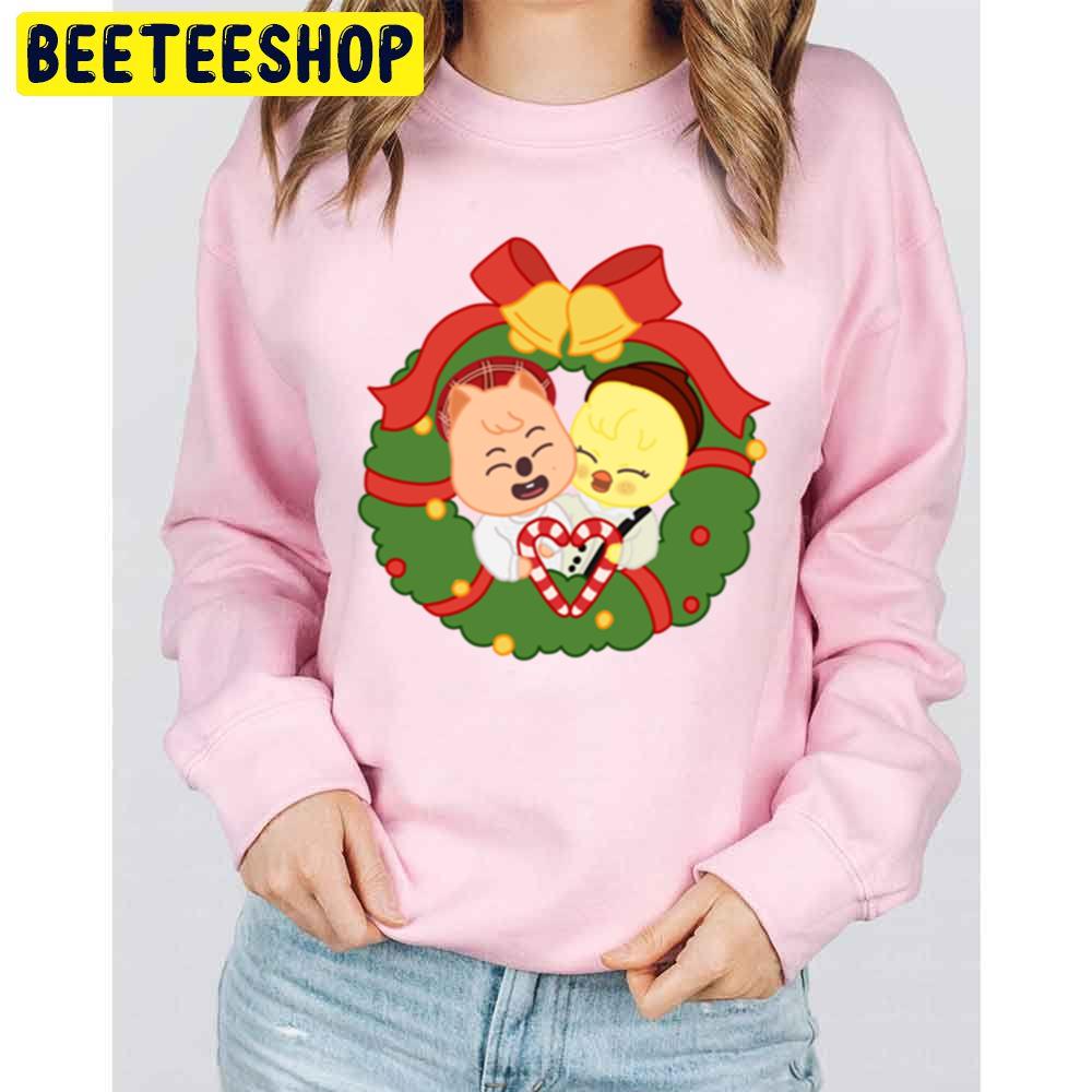 Han Quokka And Bbokari Stray Kids Skzoo Christmas Trending Unisex Sweatshirt Han Quokka And Bbokari Stray Kids Skzoo Christmas Trending Unisex Sweatshirt
