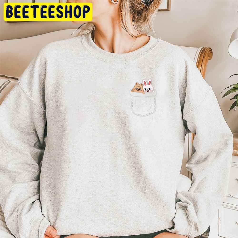 Han Quokka Leebit Skzoo Pocket Trending Unisex Sweatshirt Han Quokka Leebit Skzoo Pocket Trending Unisex Sweatshirt