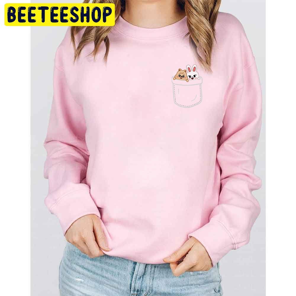 Han Quokka Leebit Skzoo Pocket Trending Unisex Sweatshirt Han Quokka Leebit Skzoo Pocket Trending Unisex Sweatshirt