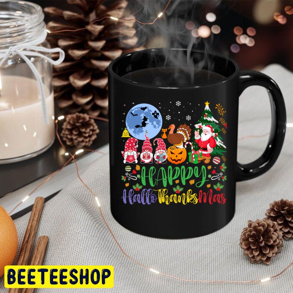 Happy Hallothanksmas Gnomes Halloween Thanksgiving Christmas Trending Unisex Hoodie Happy Hallothanksmas Gnomes Halloween Thanksgiving Christmas Trending Unisex Hoodie