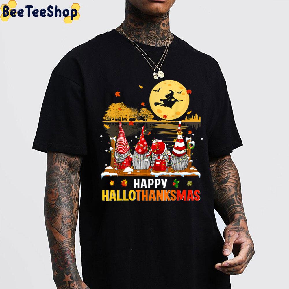 Happy Hallothanksmas Gnomes Looking For Witch Trending Unisex Sweatshirt Happy Hallothanksmas Gnomes Looking For Witch Trending Unisex Sweatshirt