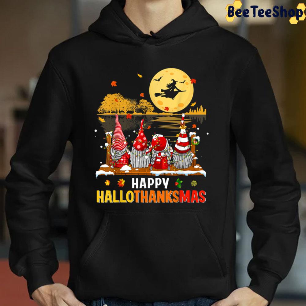 Happy Hallothanksmas Gnomes Looking For Witch Trending Unisex Sweatshirt Happy Hallothanksmas Gnomes Looking For Witch Trending Unisex Sweatshirt