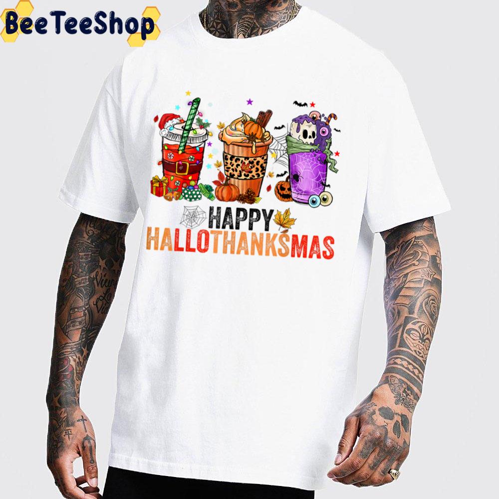 Happy Hallothanksmas Halloween Thanksgiving Christmas Gifts Trending Unisex Sweatshirt Happy Hallothanksmas Halloween Thanksgiving Christmas Gifts Trending Unisex Sweatshirt