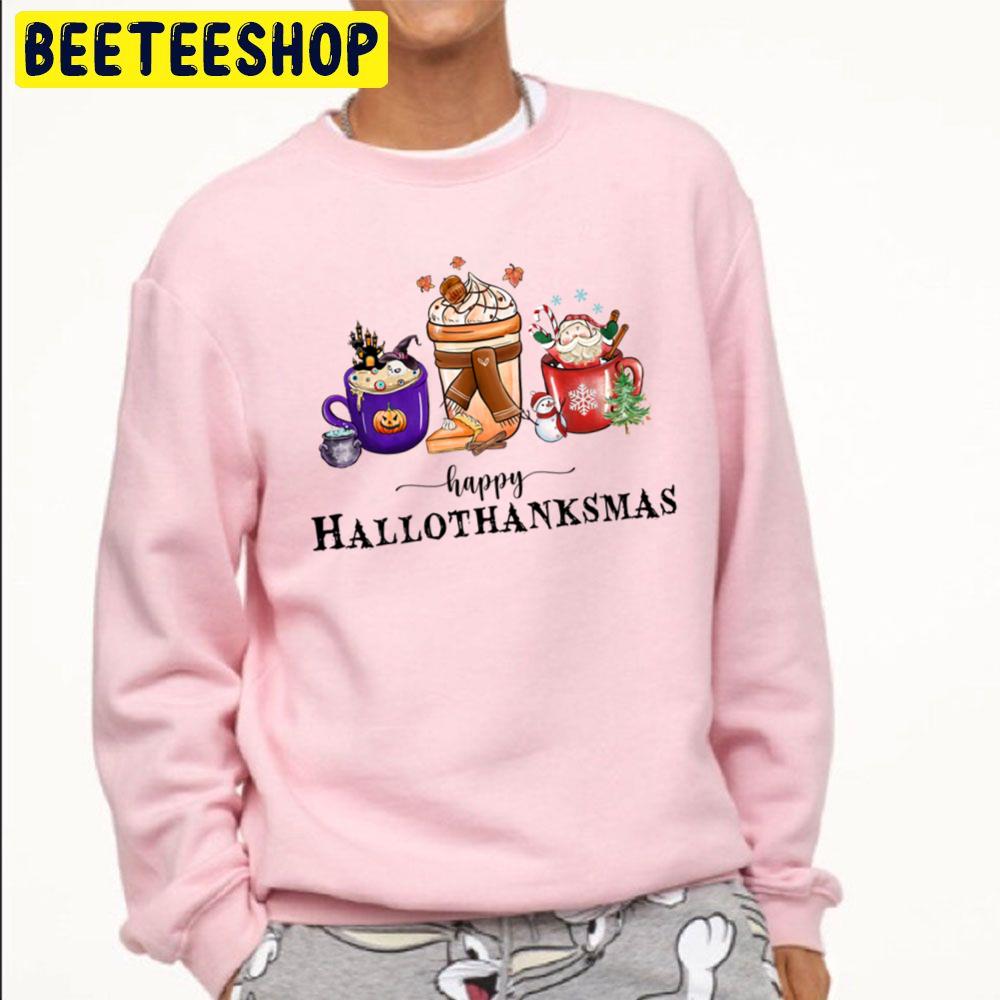 Happy Hallothanksmas Thanksgiving Day Trending Unisex Sweatshirt Happy Hallothanksmas Thanksgiving Day Trending Unisex Sweatshirt