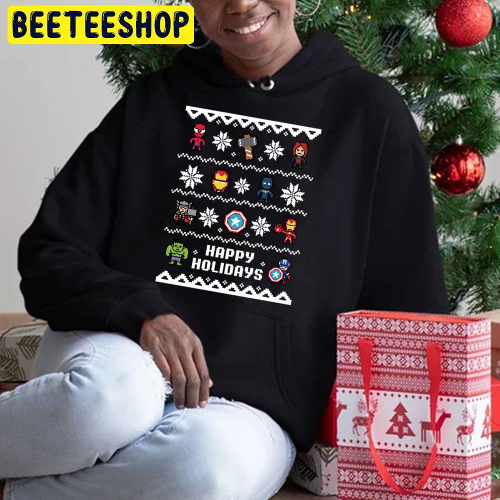Happy Holidays Avenger Christmas Trending Unisex Hoodie Happy Holidays Avenger Christmas Trending Unisex Hoodie