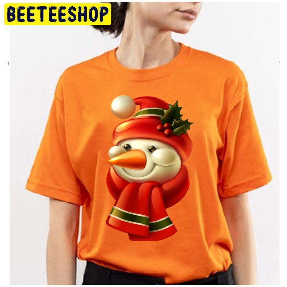 Happy Snowman Retro Vintage Pink Santa Claus Christmas Trending Unisex T Shirt Happy Snowman Retro Vintage Pink Santa Claus Christmas Trending Unisex T Shirt