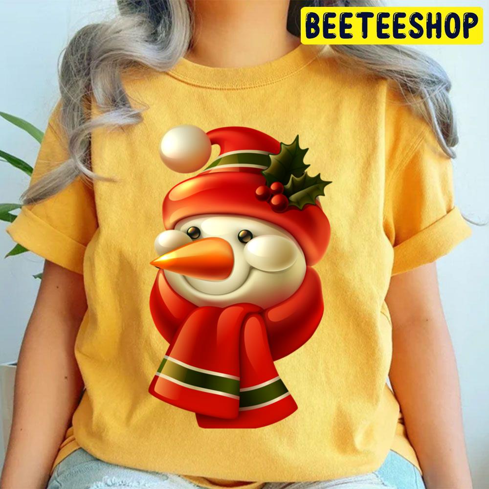 Happy Snowman Retro Vintage Pink Santa Claus Christmas Trending Unisex T Shirt Happy Snowman Retro Vintage Pink Santa Claus Christmas Trending Unisex T Shirt
